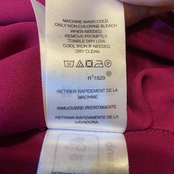 Lauren Ralph Lauren Women's Georgette Dress 12 Pink Striped One-Shoulder Wedding - Picture 10 of 10